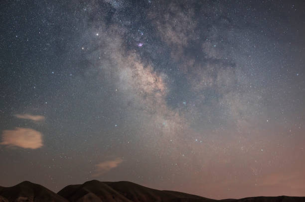 istock Close-up milky way galaxy. Starry night 1139949836