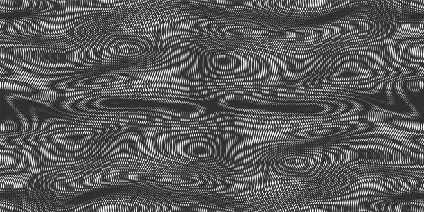 モアレシームレスなベクトルの背景。薄い黒色の線パターンを持つモアレテクスチャ。 - moire点のイラスト素材／クリップアート素材／マンガ素材／アイコン素材