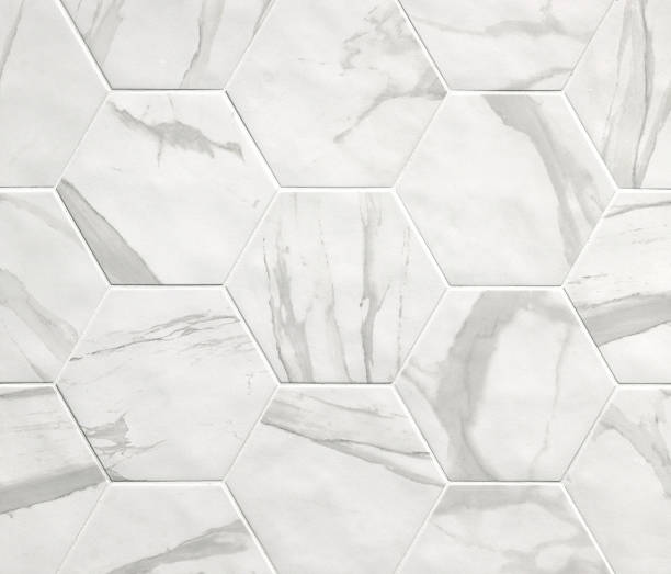istock White marble mosaic tiles texture background. Marble tiles with natural pattern. 1139953353