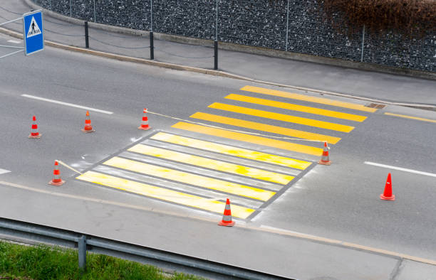 istock freshly painted pedestrian crosswalk 1139953456