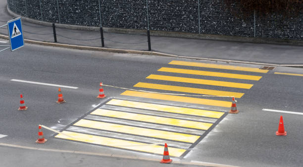 istock freshly painted pedestrian crosswalk 1139953497