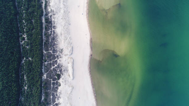 istock Aerial view on the Baltic sea beach in Poland 1139955558