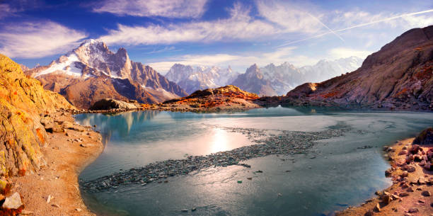 istock Alpine peaks and trash of civilization 1139960134