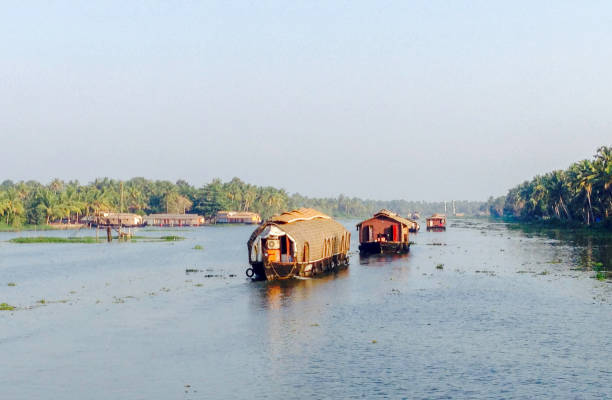 istock Houseboats on the Kerala,India backwaters 1139963417