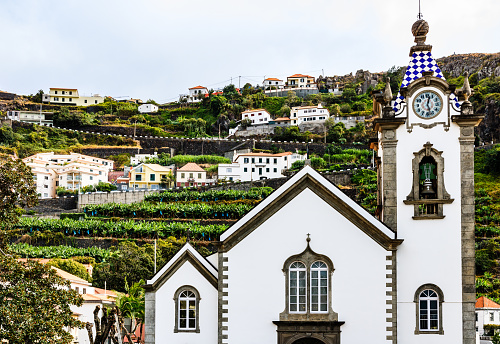 Church of Lady of Monte in the summertime in Funchal, Portugal.