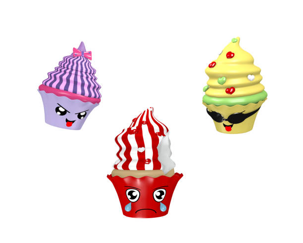 istock funny kawaii character as cupcakes. 1139976437