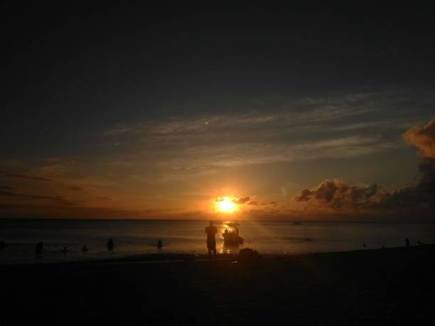 istock Sunset on Aguadilla Puerto Rico Beach 1139976632