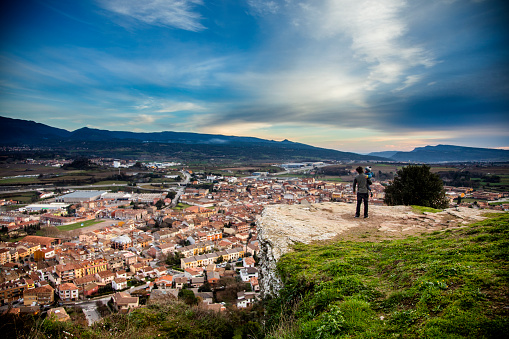 View of the city of Tona in Catalonia, Spain