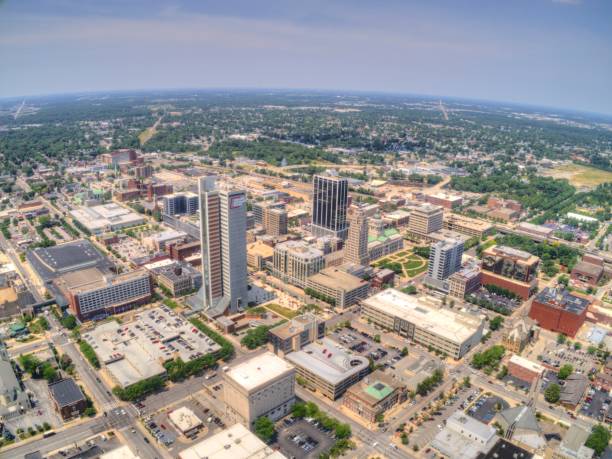 Fort Wayne is a Small City in Northern Indiana stock photo