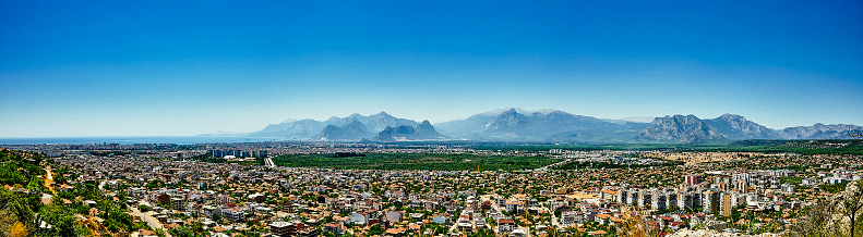 Panaromik şehir görünümü Antalya