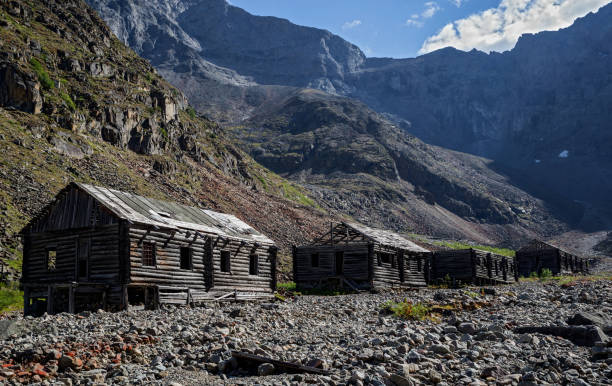 istock Abandoned Uranium mine in Marble Valley Stalins Gulag camp (Borlug) 1139994292