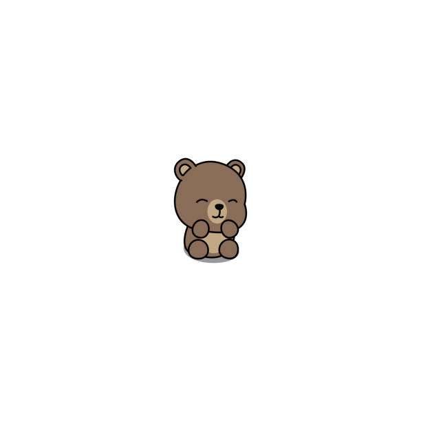 Cute Baby Bear Cartoon Icon Vector Illustration Stock Illustration -  Download Image Now - Teddy Bear, Bear, Animal - iStock