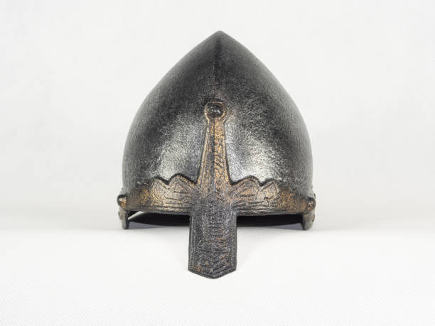 istock Early medieval metal knight's helmet. 1139995320