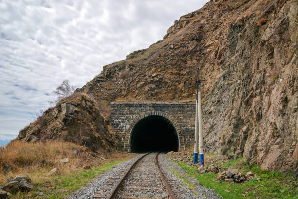istock Summer tunnel on Circum-Baikal Railway 1139995553