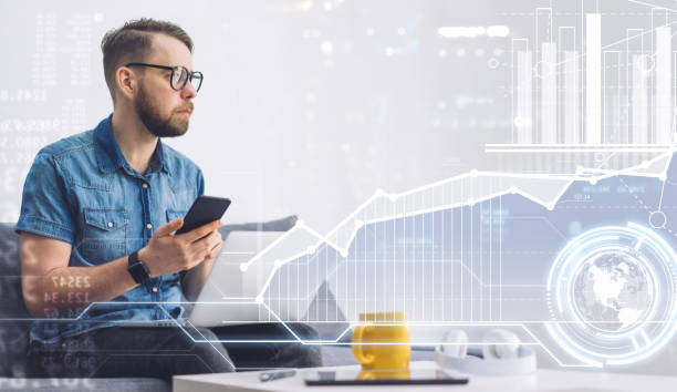 istock Male freelancer at coworking 1140007619