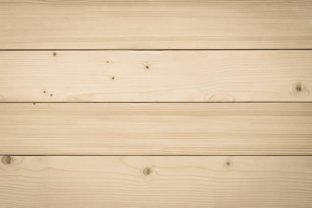 color beige marrón madera de pino textura detalle de fondo patrón horizontal - plywood wood grain panel birch fotografías e imágenes de stock