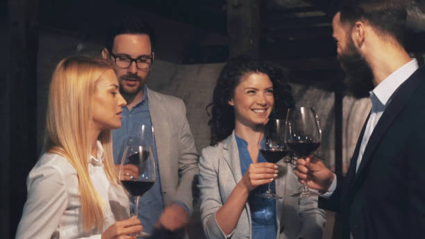 istock Friends tasting wine together 1140015103