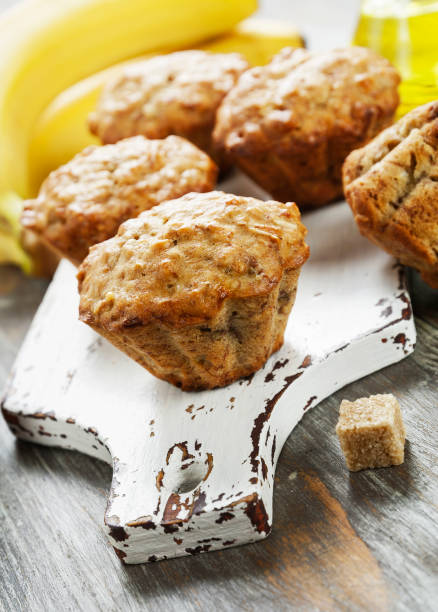 istock Banana muffins with oatmeal 1140015356