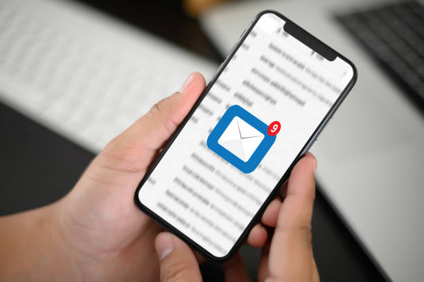 istock Mail Communication Connection message to mailing contacts phone Global Letters Concept 1140015765