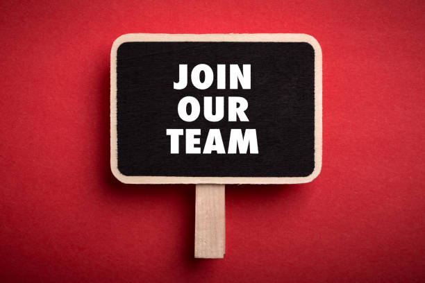 istock Join Our Team Concept Blackboard Sign Board Isolated 1140020131