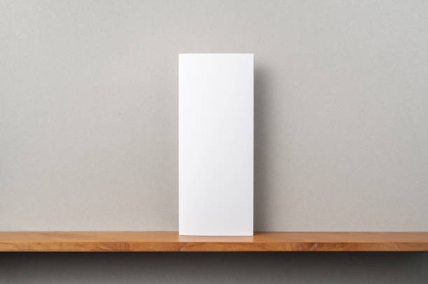 istock front view of blank brochure stand on bookshelf 1140031274