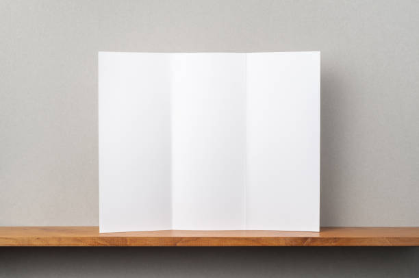 istock front view of blank brochure stand on bookshelf 1140031279