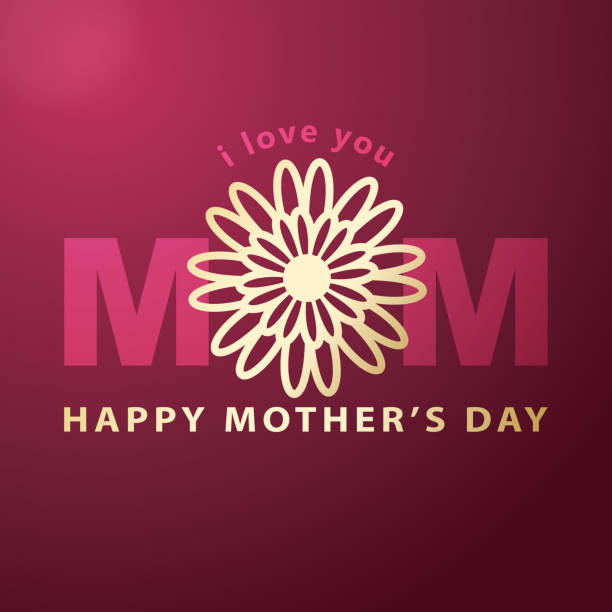 illustrazioni stock, clip art, cartoni animati e icone di tendenza di celebrare la festa della mamma - mothers day mother single flower family