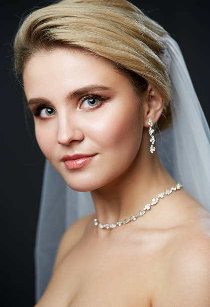 istock Close up beauty portrait on dark background 1140033274