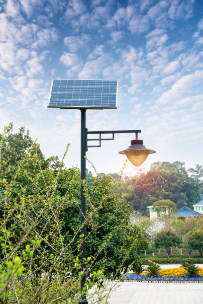 Solar street lamp City solar generator,Solar street lamp. solar street lights stock pictures, royalty-free photos & images