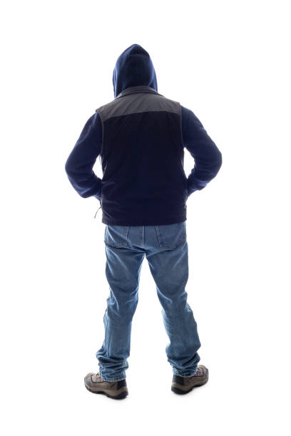 istock Mountain Climber or Hiker Looking at White Background 1140046406