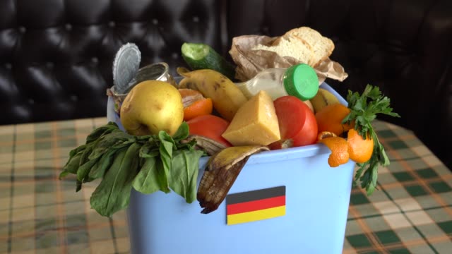 Food waste in Garbage Can. The problem of food waste in Germany