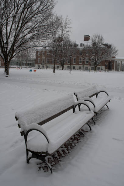 istock Baltimore in the Winter - Snowy Bench 1140052129
