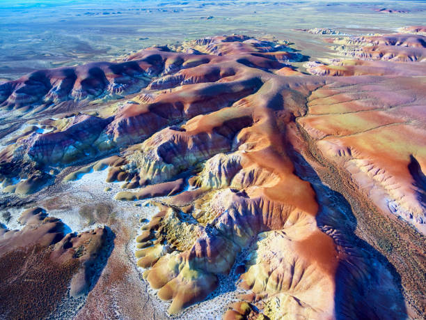istock Colored chalk formations in Akzhar mountains, Kazakhstan. 1140053009