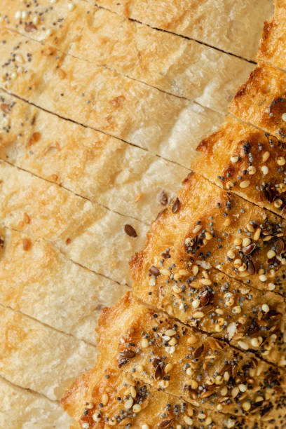istock Sliced Loaf Wheat Bread Seeds Bread Bakery background Set bread 1140056628