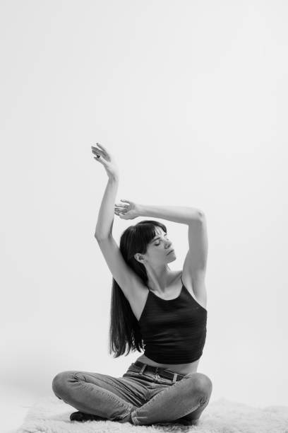 istock delighted peaceful beautiful girl meditation 1140058230