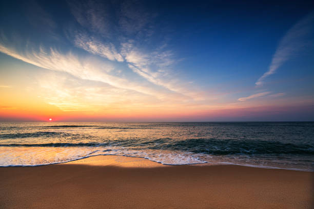 istock Beautiful cloudscape over the sea, sunrise shot 1140058322