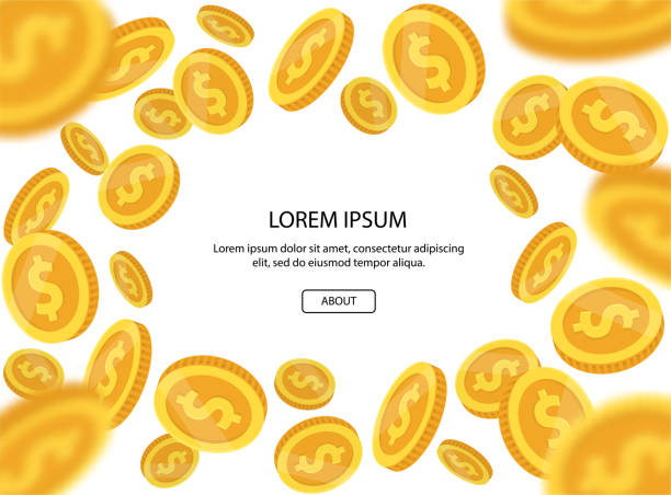 istock Money set isolated on white background. Shiny golden coins. Beautiful template. Simple cartoon design. Realistic elements. Flat style vector illustration. 1140060210