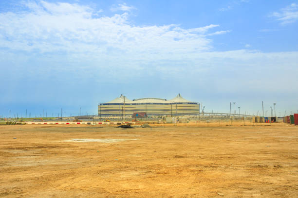 al bayt stadium - soccer fifa world cup soccer ball ball foto e immagini stock