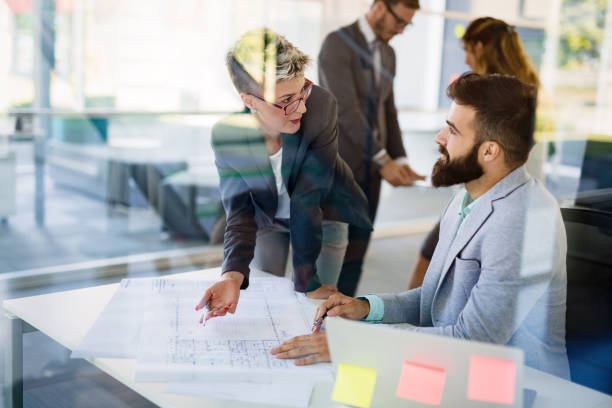 istock Picture of young architects discussing in office 1140065689