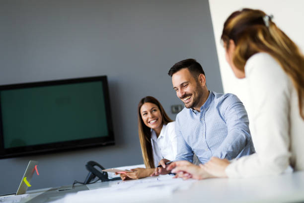 istock Picture of young architects discussing in office 1140065715