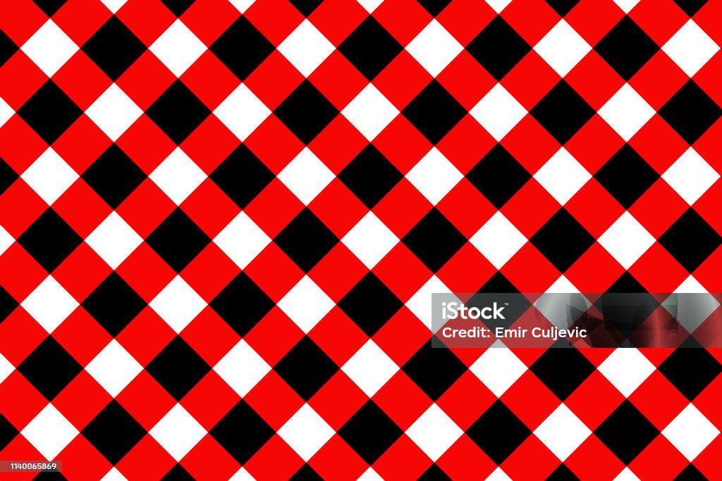 Red Genk Pattern Red Gingham Pattern Texture From Rhombus Squares For Plaid Tablecloths ...