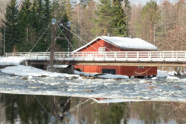 istock Dam and threshold on the river Jokelanjoki, Kouvola, Finland 1140072229