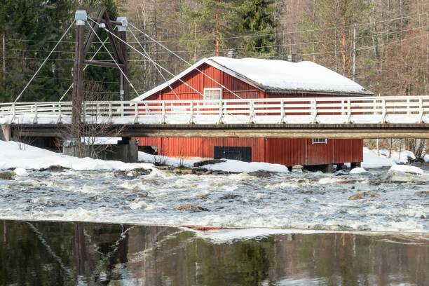 istock Dam and threshold on the river Jokelanjoki, Kouvola, Finland 1140072289