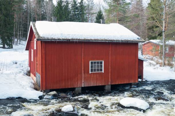 istock Dam and threshold on the river Jokelanjoki, Kouvola, Finland 1140072620