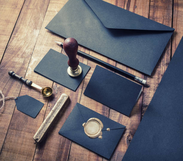 istock Black corporate stationery 1140077293