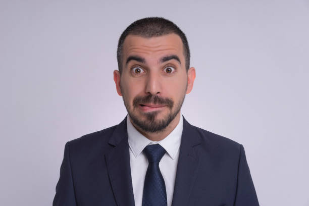 istock Portrait of confused man 1140091547
