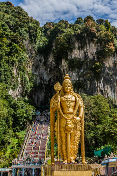 istock Entrance to Batu Caves with the Murugan statue 1140092192