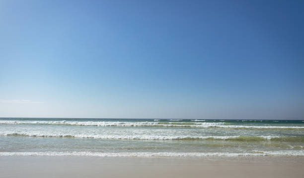 istock Beautiful beach with waves in the ocean 1140099798