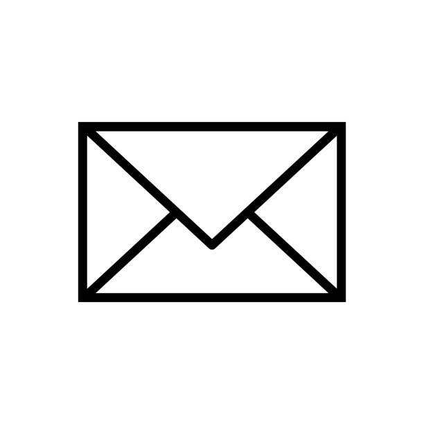 Illustration of an email. Illustration of an email. envelope stock illustrations