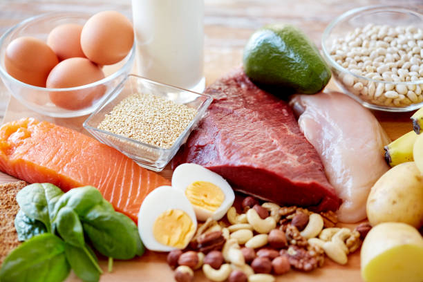 istock close up of different food items on table 1140104259